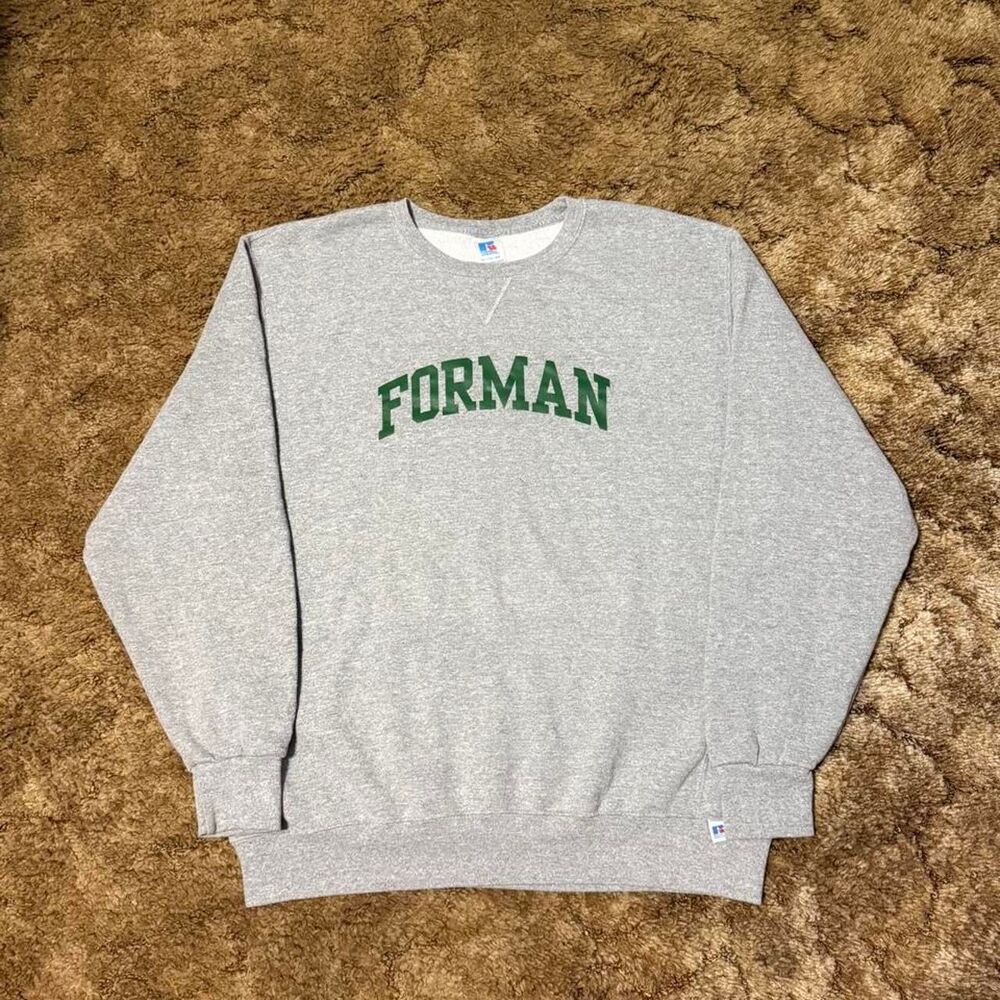 Vintage Russell Athletic Forman Crewneck Grey XLarge